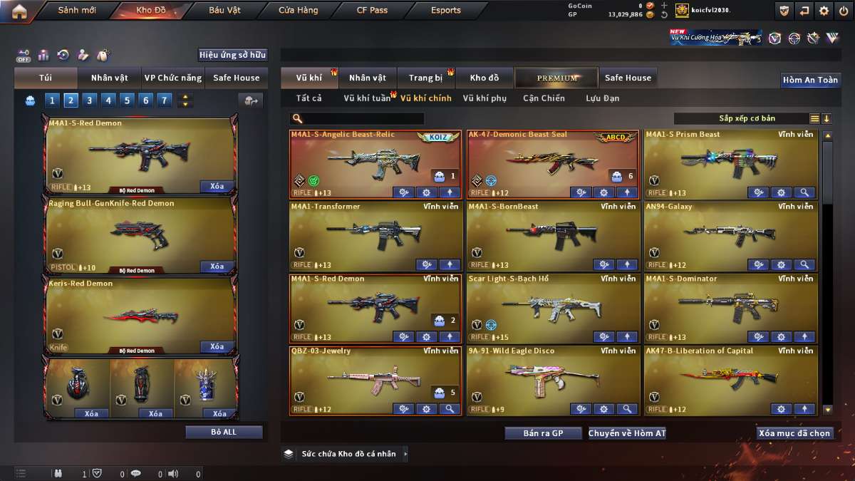 shop acc cf uy tin gia re
